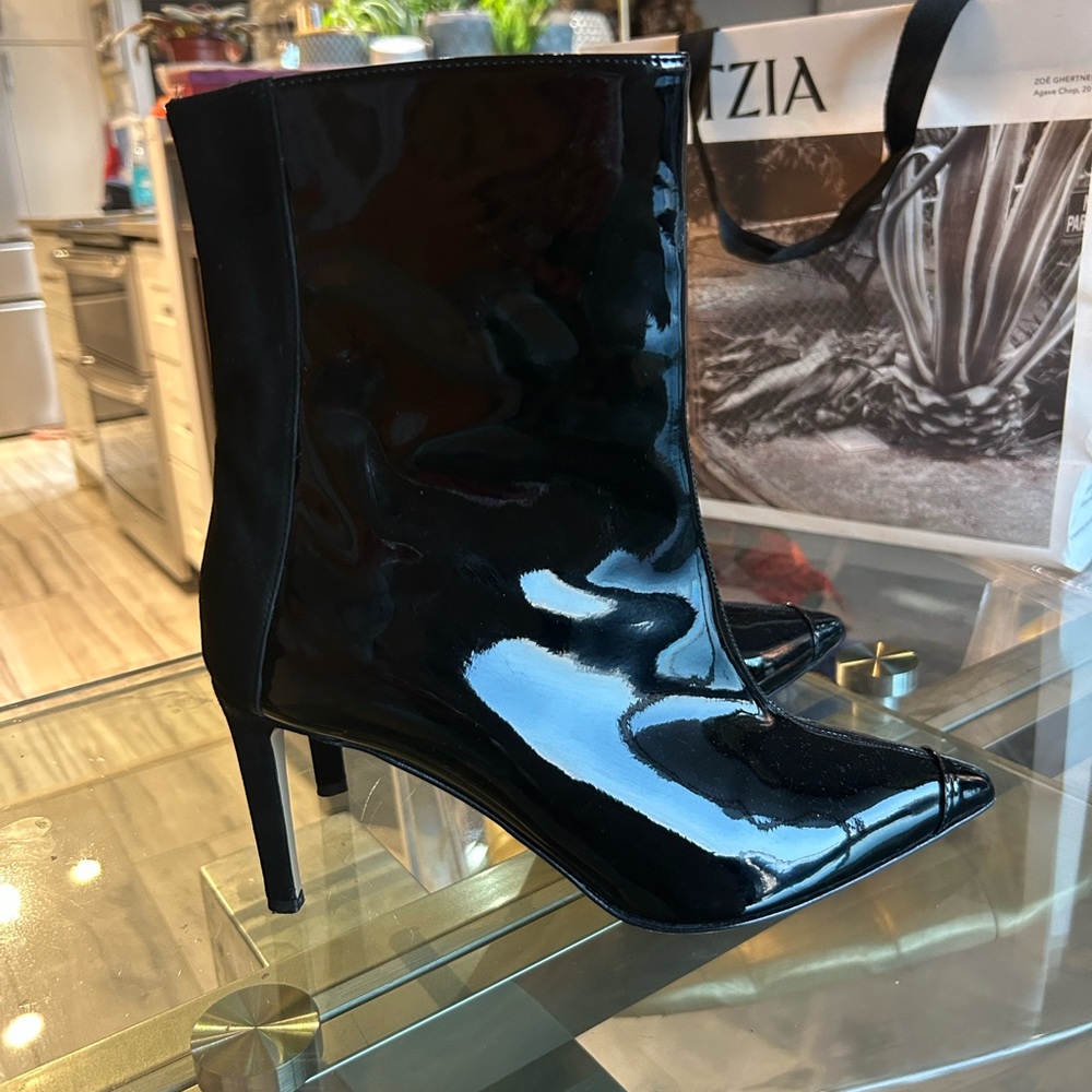 85mm Mirea Giuseppe Zanotti Black Heeled Boots - Picture 2 of 13